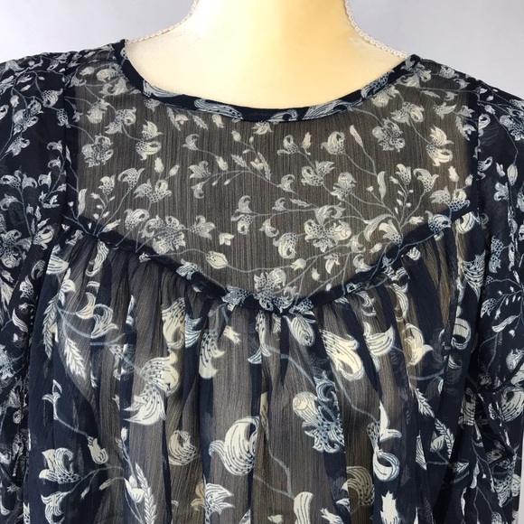 Lucky Brand ruffled blouse 1X - Picture 3 of 5